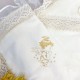 Махрова крижма з вишивкою для дівчинки "Мілена" Махрова крижма з вишивкою для дівчинки "Мілена"