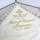 Крижма для хлопчика "Таїнство Хрещення Гната" з вишивкою + торбинка